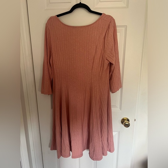 Torrid Light Pink Hacci Skater Dress Size 2 - Picture 6 of 7